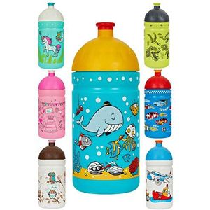 Eco drinkfles voor kinderen, zonder BPA&BPS **Made in EU** (De wereld van de zee)