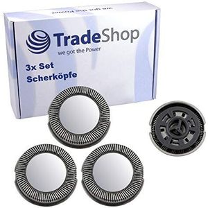 Trade-Shop Set van 3 stuks compatibel met Philips HQ6842 HQ6843 HQ6857 HQ6859 HQ6863 HQ6874 HQ6900 HQ6920 HQ6940 HQ6941 HQ6946 HQ6950 HQ6970 HQ6990 HQ690 HQ6900 HQHQ6900