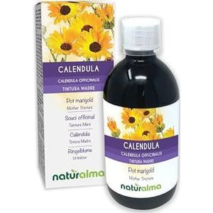 Goudsbloem (Calendula officinalis) bloemhoofdjes (bloemen) Alcoholvrije moedertinctuur Naturalma - Vloeibaar extract druppels 500 ml - Voedingssupplement - Veganistisch