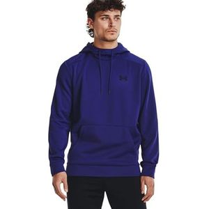 Under Armour Mens Fleece Tops Men's Armour Fleece® Hoodie, Sonar Blue, 1373353-468, XXL