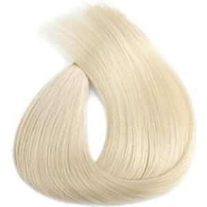 Paardenstaart, Blonde rechte paardenstaartextensies for vrouwen Paardenstaartverlenging(White)