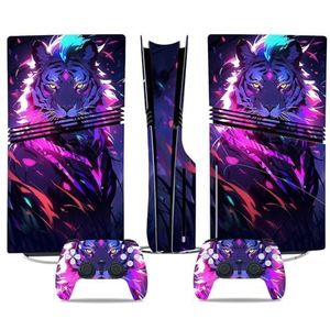 Anti Kras Voor PS5 Pro Skin Disc Edition & Voor PS5 Pro Skin Digital Edition Console Controller Vinyl Cover Skins Wraps Krasbestendig Compatibel 32170 Geen Schuimvorming(Disc Version)