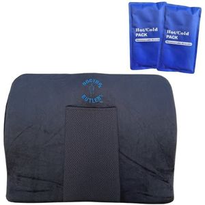 Doctor Butler's Comfort + Orthopedisch Memory Foam zitkussen met gel-vriesvak