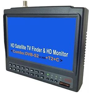 Satellietzoeker, digitale satellietsignaalzoeker, KPT-717ST AHD DVB-S2 DVB-T/T2 DVB-C Combo Test Cctv Camera Satelliet Finder Meter Vs St-5150 6933 V8 Finder 2 voor het aanpassen van satelliet-tv-dis(