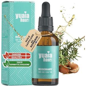 Yuaia - Haarolie - Rozemarijn - 100% Biologisch - Hoofdhuidverzorging voor Meer Haar