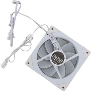 Computerkoeling - Behuizingsventilator - 120 mm - 54.6CFM - 5V 3-Pins - Wit