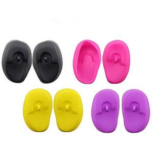 4 Paren Mode Waterdichte Siliconen Haar Verven Oordopjes DIY Accessoires voor Salon Barber Haar Sterven