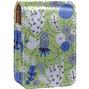 Lipgloss Houder Lipstick Case Draagbare Mini Lipstick Opbergdoos Reizen Lipstick Organizer Case met Spiegel voor Vrouwen 6 (10), Meerkleurig, 9.5x2x7 cm/3.7x0.8x2.7 in