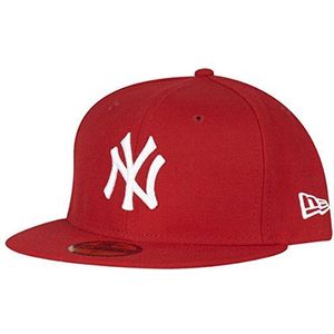 New Era New York Yankees 59fifty Cap Mlb Basic Red/White, 7 1/4- 57.7 cm (L)