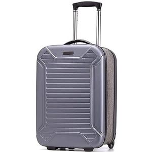Zakelijke Reisbagage Opvouwbare Handbagage Hardcase Bagage Draagbare Combinatieslot Koffers Draagbare Koffers (Color : Black, Size : 20in)