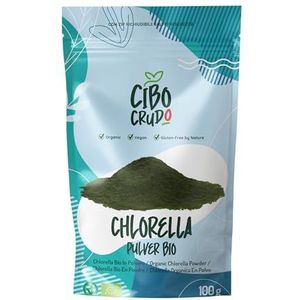 Biologisch Chlorellapoeder 100g – Chlorella Vulgaris algen met chlorofyl, vitamine B12, C, zink en antioxidanten – Voor vegetariërs en veganisten