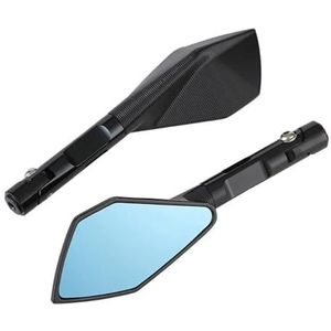 Motorfiets Achteruitkijkspiegels Achteruitkijkspiegel Reflector Spiegel Achteruitkijkspiegel Voor Kawasaki Z650 Z750 Z800 Z1000 Z900 ER-6N ER-6F(ZWART)