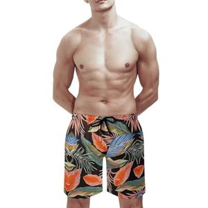 SANYJRV Sneldrogende ademende zwembroek voor heren (mesh voering), Hawaii Beach Casual Sports Shorts, Kleur 6, M