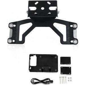 Telefoonhouder Voor Motorfiet Navigatie Ondersteuning Accessoires Voor Kawasaki Voor V&ersys 1000 Voor Versys1000 2019 2020 2021 2022 Zwart Navigator Telefoon Mount Bracket(Black set)