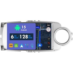 RoverOne Autoradio GPS voor Toyota Yaris 2012-2017 Carplay Android Auto Stereo Hoofdeenheid Bluetooth WiFi Radio Speler Sat Navigatie