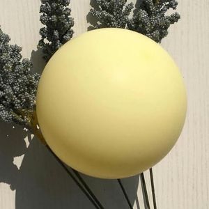 50/100 stuks 5/10/12 inch ballon kan worden gevuld met helium en lucht voor verjaardagsfeestje decoratie bruiloft baby shower speelgoed-macaron geel-5 inch 100 stuks