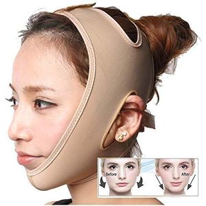 Zueyen 2X Face Afslankband, V-vormig Afslankmasker, Dubbele Kin Lifting Belt V Line Mask, Pijnvrij Facial Lifting Bandage Voor Elimineert Verslapte Huid Lifting Verstevigende Anti Rimpel Anti Aging (L)
