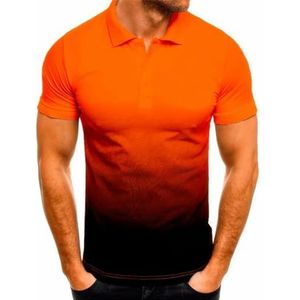 LQHYDMS T-shirts Mannen Shirt Mannen Korte Mouw Shirt Contrast Kleur Kleding Zomer Streetwear Casual Mode Mannen Zakelijke Kleding Plus Size, Geel, M