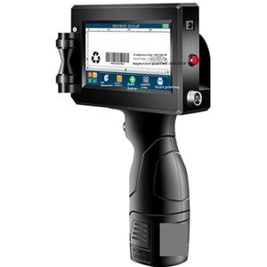 Miniprinter, 25,4 mm draagbare inkjetprinter for metalen vervaldatum barcode QR-code batchnummers beste waarde logo-afdrukken,voor QR-code Datum Voedsel