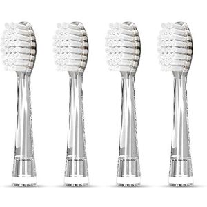 Seago Sonic elektrische tandenborstel voor kinderen van 6 maanden tot 4 jaar oud, sonische tandenborstel met LED-lichtborstel intelligente timer waterdicht IPX7, babycadeau SG513 SG977 (wit)