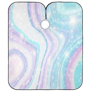 Kappers Jurk Galaxy Kleur Marmeren Salon Cape Professionele Kappers Schort Verstelbare Kapper Jurk Voor Haar Snijden Styling Familie
