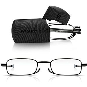 Opvouwbare Leesbril voor Dames en Heren, Opvouwbare Blauwlichtbril, Opvouwbare Leeszonnebril, met Vergroting +1 tot +3,5, Kwaliteitsbril Opvouwbaar in een Tas op Zakformaat. Read Optics