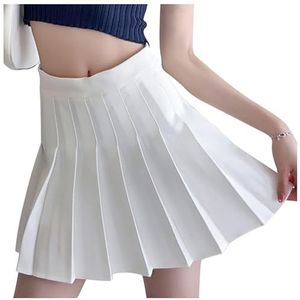 DRESHOW Basic Solid Uitlopende Casual Mini Rok voor Vrouwen Meisjes