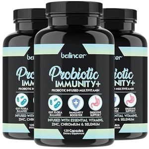 balincer probiotische immuniteit + probioticum geïnfuseerd multi-vitamine CFU 300 miljard