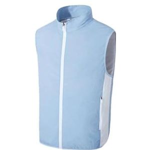Hgvcfcv Mannen Airconditioning Vest Werkkleding Outdoor Warmte Kleding Bovenkleding Vest Voor Mannen, Blauw, 3XL