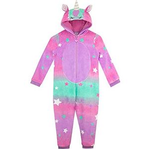 Harry Bear Meisjes Onesie | Eenhoorn Onesie met 3D Oren | Eenhoorn Onesies voor Meisjes Veelkleurig 104