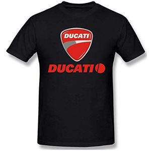 maichengxuan Ducati Logo Custom Tee Casual T-shirt voor heren - zwart - M
