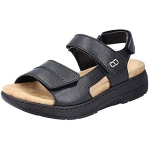 Rieker V8164 sandalen voor dames, zwart, 36 EU