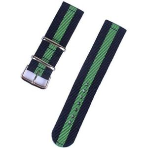 KemEng 18-24mm nylon horlogeband elastische stoffen armband, 18mm, Nylon