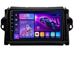 9"" 2 DIN Android 14 Autoradio Stereo voor Toyota Fortuner 2 2015-2020 met draadloze CarPlay Backup Camera Stuurwielbediening GPS Navigatie Bluetooth(L200(4+32G))