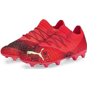 PUMA Unisex Kid's Future Z 2.4 Fg/Ag Jr Voetbalschoen, Vurig Koraal Fizzy Light Puma Zwarte Zalm, 38.5 EU