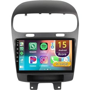 Android 15 Radio,voor Fiat Freemont 2012-2020, 9 inch Touchscreen Autoradio met Wireless CarPlay Android Auto Bluetooth WIFI GPS-navigatie swc(A 4core (2G+32G))