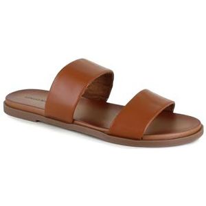 UNIONBAY Refresh platte sandaal voor dames, Cognac, 36 EU