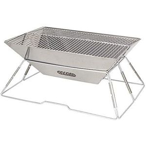 VDLLQYN, BBQ-grill Buiten opvouwbare roestvrijstalen BBQ-grill Draagbare campinggrills Outdoor houtskool BBQ-grillrek Barbecue-accessoires,Buiten Barbecue Grill