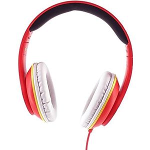 Teknofun - Officiële Dragon Ball Z-licentie - Goku en Vegeta Kaio-hoofdtelefoon - Hoge kwaliteit - 3,5 mm jack-connector - Verstelbare hoofdband - Rood met tekeningen - 811343