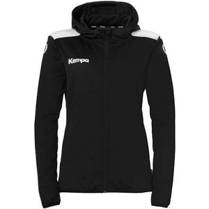 uhlsport Kempa Emotion 27 Handbal met capuchon voor dames en meisjes met gevoerde capuchon - fleece aan de binnenkant - met zakken met ritssluiting