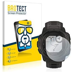 BROTECT Glas Screen Protector voor Garmin Instinct Solar Schermbeschermer [9H Hardheid, Beschermglas-Folie niet Gehard Glas]