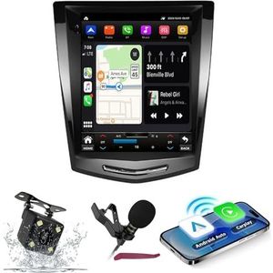 Android 14 Autoradio Navi voor C-adillac ATS XTS SRX CTS (2009-2014) 9.7 ""Screen Car Multimedia Player met Carplay GPS-navigatie 2Din Radio Bluetooth 5.0 HIFI FM 5G-WiFi SWC DSP MIC,8g+128g