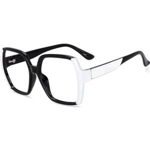 Retro damesbrillenmonturen Titanium brilmonturen Anti-reflecterende oogbescherming Nepbrillen Kleurgeblokte brillen for heren(Style6)