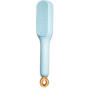 Zelfreinigende Antistatische Massagekam, Schaalbaar Draaien Lifting Zelfreinigende Haarborstel Haar Styling Tools for Vrouwen /8408/143(Blue)