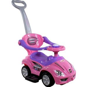 BSD Baby speelgoedauto 381 Mega Car Deluxe Roze Roze Loophulp Loopwagen Kindervoertuigen