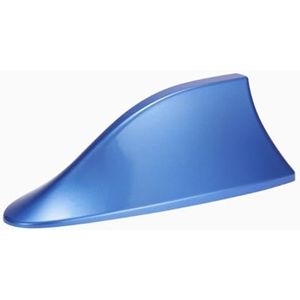 I45D universele auto haai antenne dakantenne haai hoogglans in blauw, een hoogwaardige antenne voor radio-ontvangst van AM & FM ontvangst, kabellengte ca. 15cm, gewicht 55g, kleur blauw