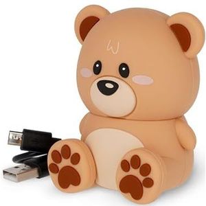 Legami - Draadloze luidspreker met standaard, The Sound of Cuteness, teddybeer-thema, oplaadbaar, USB-kabel inbegrepen, kan als telefoonhouder worden gebruikt, 6 x 8 x 5 cm