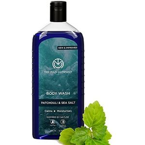 The Man Company Patchouli & Sea Salt Perfumed Body Wash for Men 200Ml, Shower Gel for Deep Moisturization & Smooth Skin, Enriched with Green Tea, Turmeric & Moringa Extract, Toxin Free