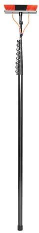 Bezems - Uitschuifbare Telescoopsteel - 3K Carbon - Inclusief Borstel en Slang