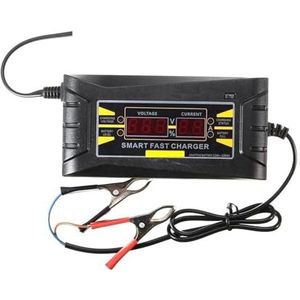 Autolader, 12V 6A Smart Lood-zuur Batterij Oplader Snel Opladen for 12V Auto Motor Vrachtwagen Auto Fiets met Lcd-scherm